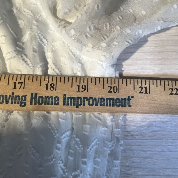 White House Black Market Swiss Dot Drop Waist Smocked Dress Countrycore Coquette - Picture 7 of 14